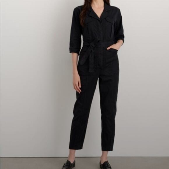 Alex Mill Expedition Jumpsuit in Black Washed Twill Size: M - Picture 1 of 9